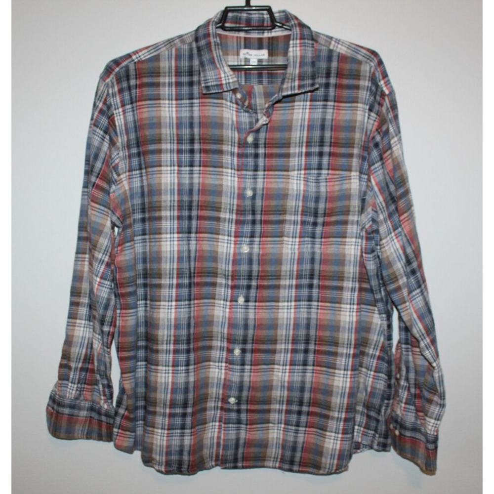 Peter Millar Mountainside Juno Dunes Multi-Plaid Sport Shirt Men's XXL H13924 - Picture 2 of 9